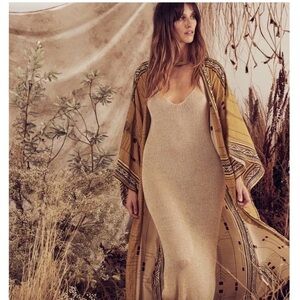 Boho summer lounge beach tunic coverup one size dress